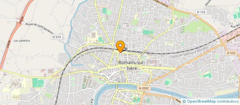 localisation de l'entreprise MONSIEUR PHILIPPE POIRIER  ROMANS-SUR-ISERE