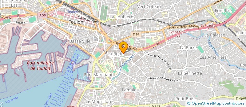 localisation de l'entreprise MONSIEUR PHILIPPE POIRIER  TOULON