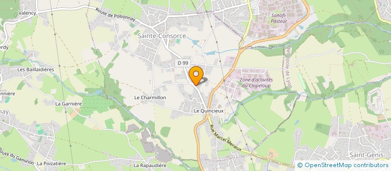 localisation de l'entreprise MONSIEUR PHILIPPE POIX  SAINTE-CONSORCE