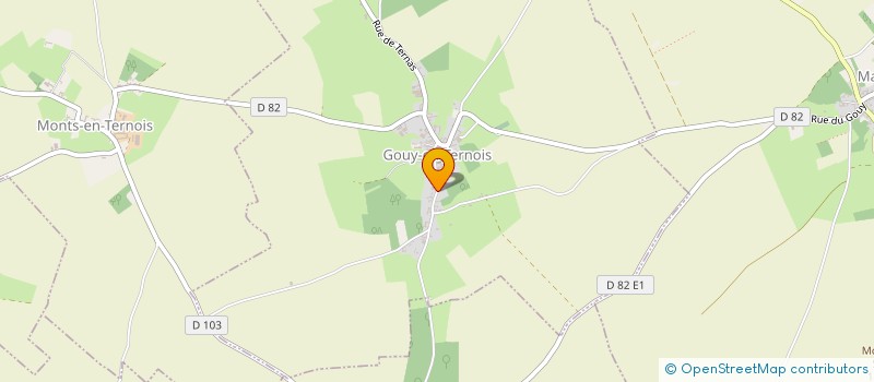 localisation de l'entreprise MONSIEUR PHILIPPE POLLET  GOUY-EN-TERNOIS