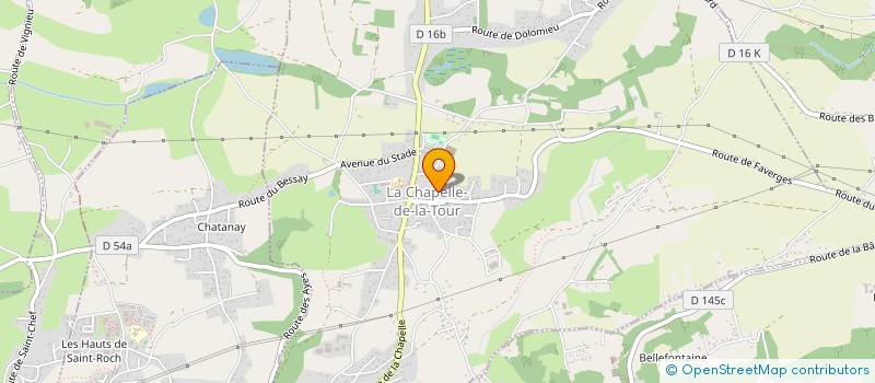 localisation de l'entreprise MONSIEUR PHILIPPE POMERO  LA CHAPELLE-DE-LA-TOUR