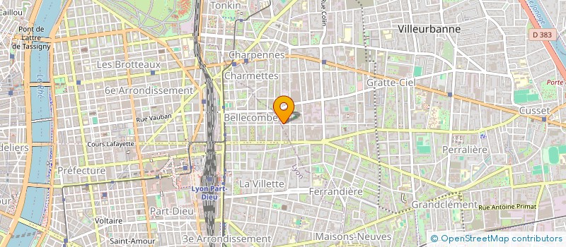 localisation de l'entreprise MONSIEUR PHILIPPE PONCEBLANC à VILLEURBANNE