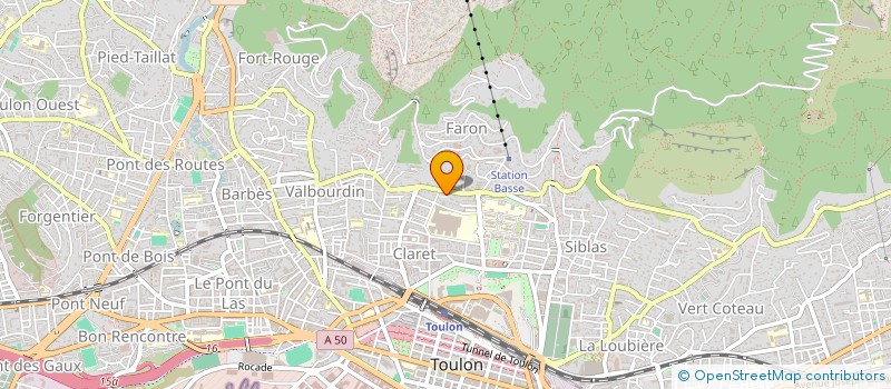 localisation de l'entreprise MONSIEUR PHILIPPE PONCELET  TOULON