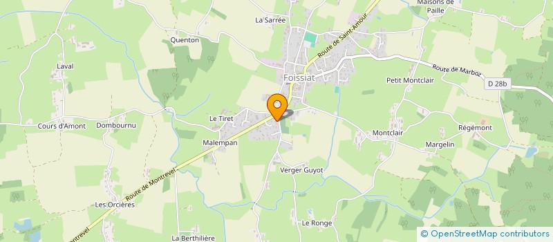 localisation de l'entreprise MONSIEUR PHILIPPE PONCIN à FOISSIAT