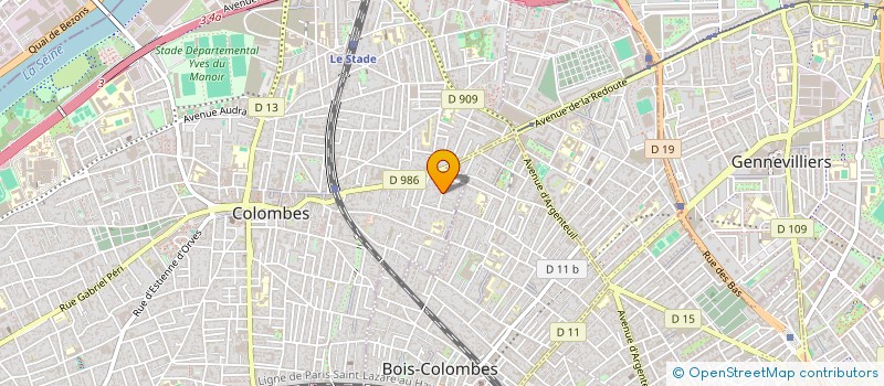 localisation de l'entreprise MONSIEUR PHILIPPE PONT à COLOMBES
