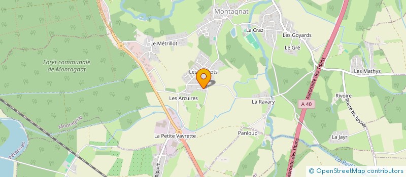 localisation de l'entreprise MONSIEUR PHILIPPE PONTHUS  MONTAGNAT