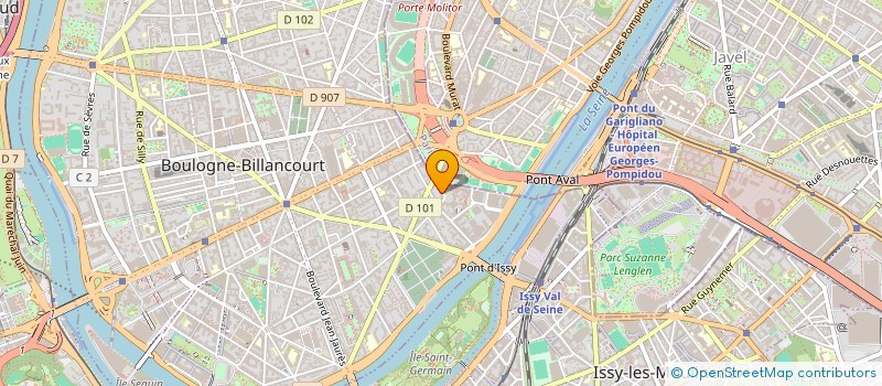 localisation de l'entreprise MONSIEUR PHILIPPE PORTIER  BOULOGNE-BILLANCOURT