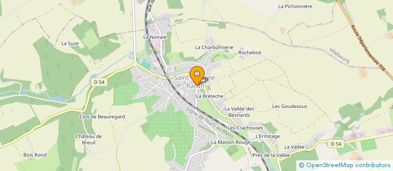 localisation de l'entreprise MONSIEUR PHILIPPE PORTIER à SAINT-PATERNE-RACAN