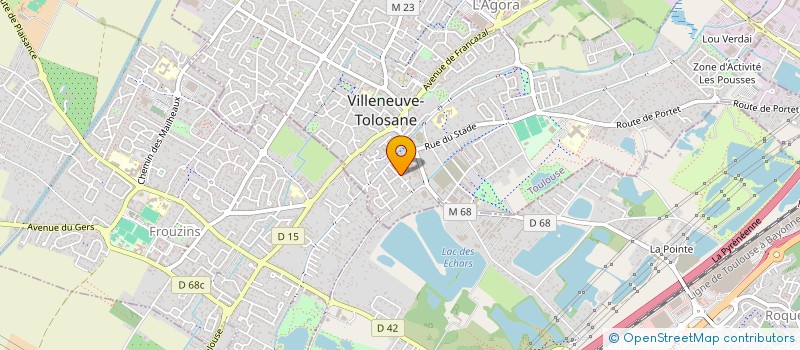 localisation de l'entreprise MONSIEUR PHILIPPE POTEREAU  VILLENEUVE-TOLOSANE