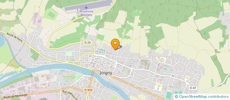 localisation de l'entreprise MONSIEUR PHILIPPE POTHIN  JOIGNY