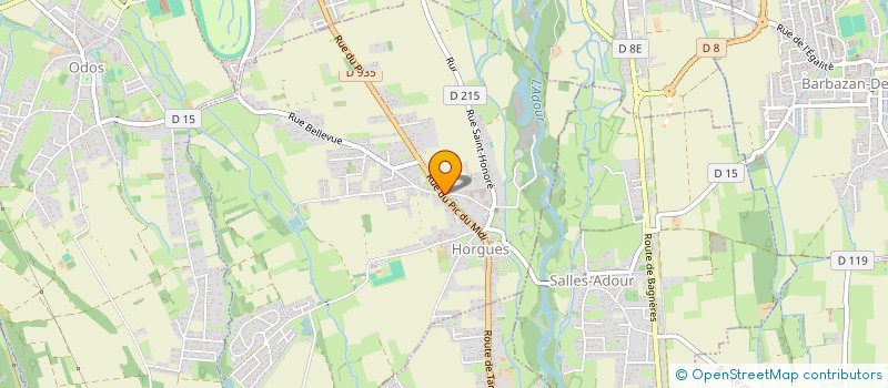 localisation de l'entreprise MONSIEUR PHILIPPE POUCHE  HORGUES