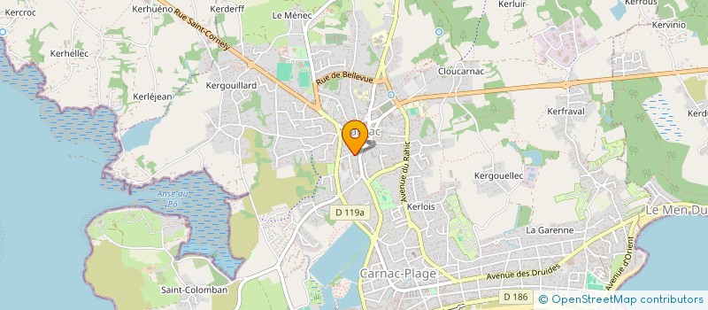 localisation de l'entreprise MONSIEUR PHILIPPE POULAIN  CARNAC