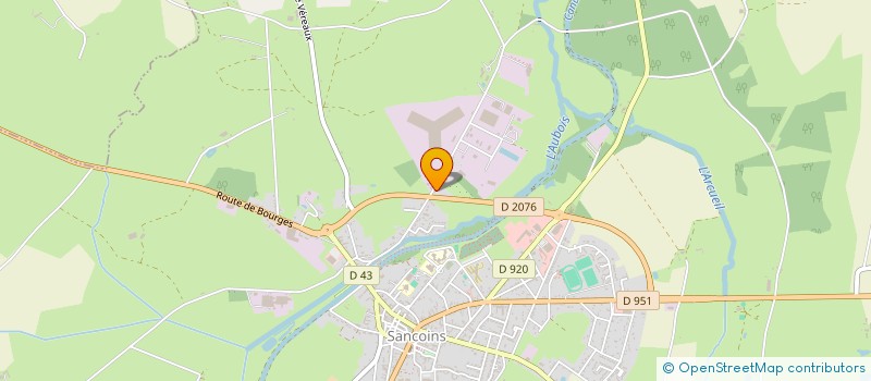 localisation de l'entreprise MONSIEUR PHILIPPE POULAIN  SANCOINS