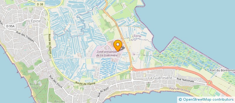 localisation de l'entreprise MONSIEUR PHILIPPE POULAT à LA GUERINIERE