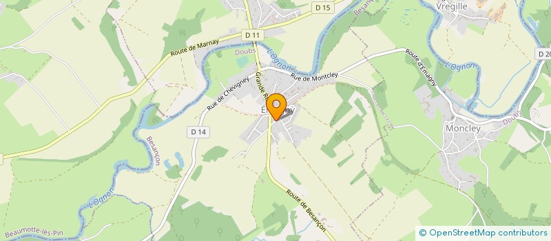 localisation de l'entreprise MONSIEUR PHILIPPE POULFORT  EMAGNY