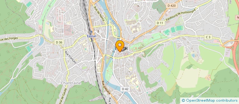 localisation de l'entreprise MONSIEUR PHILIPPE POURE à EPINAL