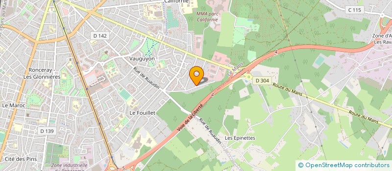 localisation de l'entreprise MONSIEUR PHILIPPE POUSSIER  LE MANS