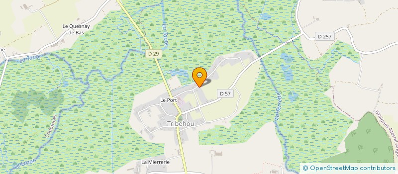 localisation de l'entreprise MONSIEUR PHILIPPE POUSSIER  TRIBEHOU