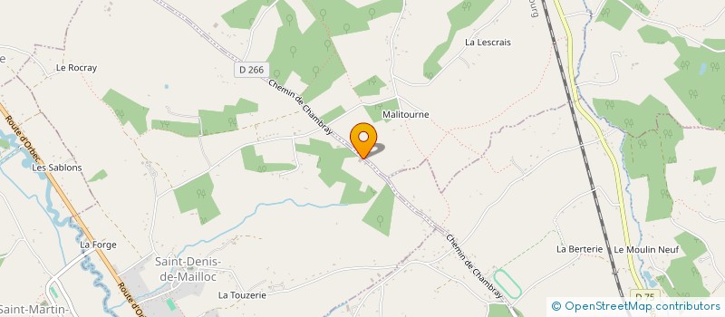 localisation de l'entreprise MONSIEUR PHILIPPE POUTREL  SAINT-DENIS-DE-MAILLOC