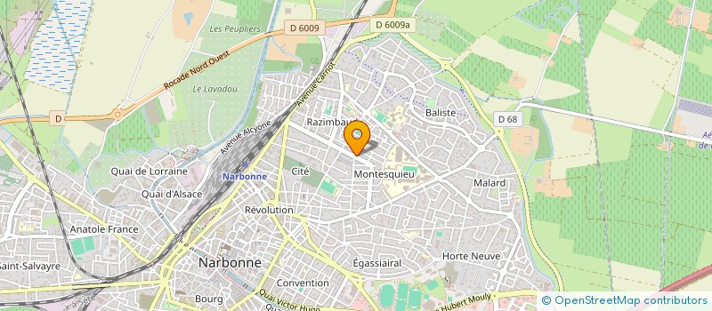 localisation de l'entreprise MONSIEUR PHILIPPE POUYTES  NARBONNE