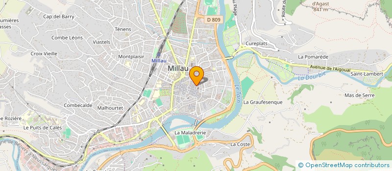 localisation de l'entreprise MONSIEUR PHILIPPE PRAMIL à MILLAU