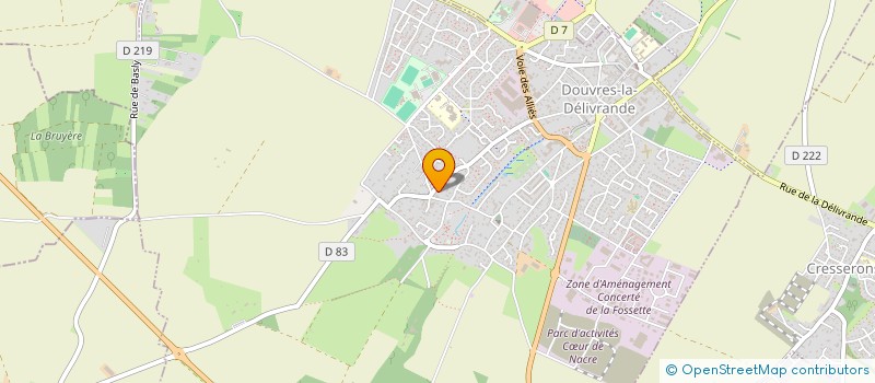 localisation de l'entreprise MONSIEUR PHILIPPE PREVOST  DOUVRES-LA-DELIVRANDE