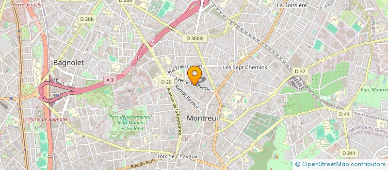 localisation de l'entreprise MONSIEUR PHILIPPE PREVOST à MONTREUIL