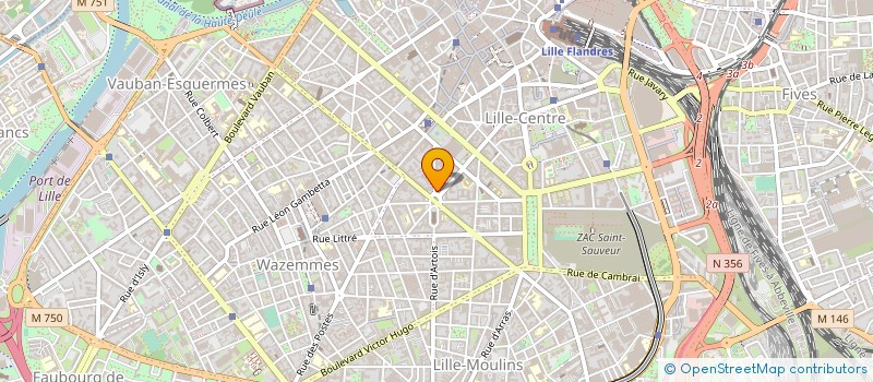 localisation de l'entreprise MONSIEUR PHILIPPE PREVOST à LILLE