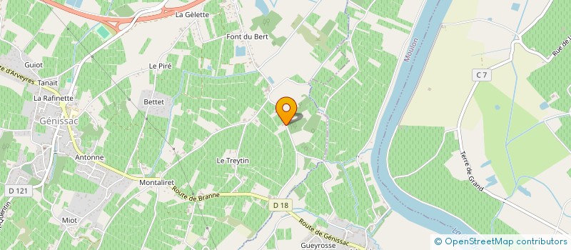 localisation de l'entreprise MONSIEUR PHILIPPE PREVOST à GENISSAC