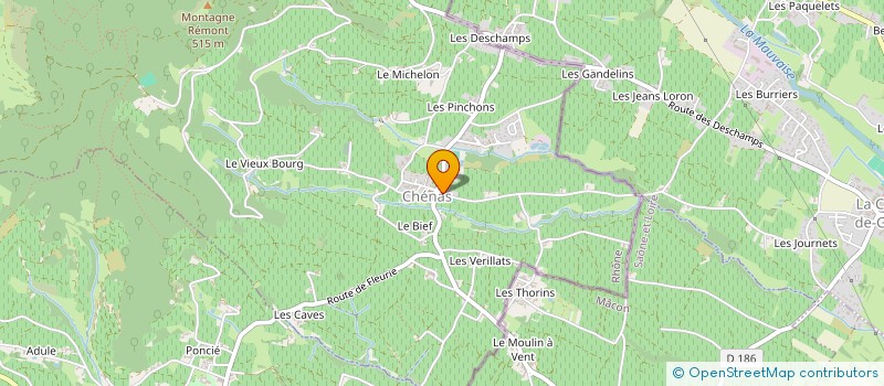 localisation de l'entreprise MONSIEUR PHILIPPE PREVOT  CHENAS