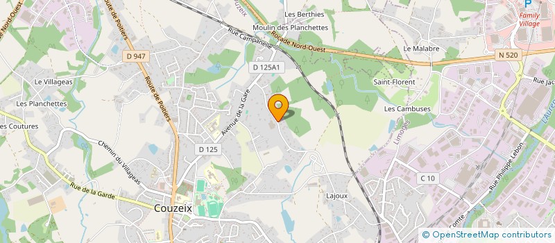 localisation de l'entreprise MONSIEUR PHILIPPE PREZINAT  COUZEIX