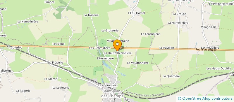 localisation de l'entreprise MONSIEUR PHILIPPE PRIOULT  SAINT-JEAN-DES-CHAMPS