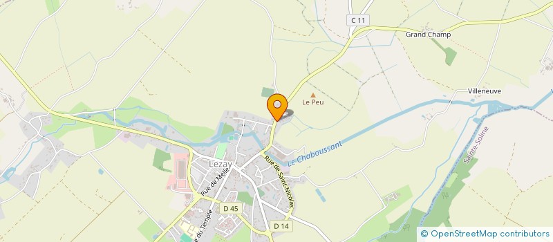 localisation de l'entreprise MONSIEUR PHILIPPE PROUST  LEZAY