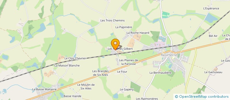 localisation de l'entreprise MONSIEUR PHILIPPE PROUTEAU  BRESSUIRE