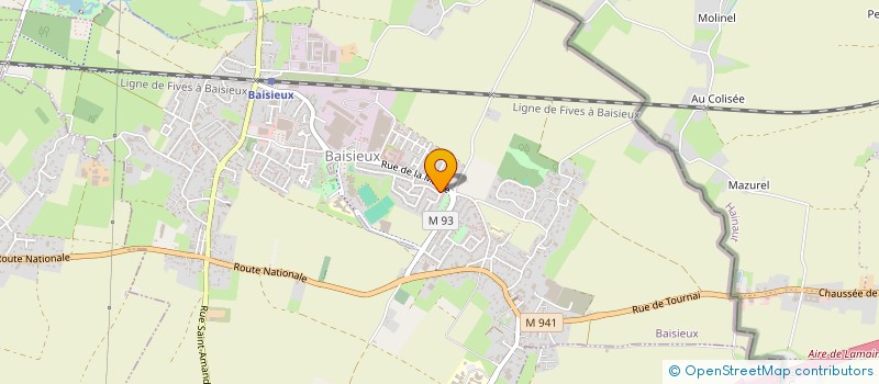 localisation de l'entreprise MONSIEUR PHILIPPE PROUVOST à BAISIEUX