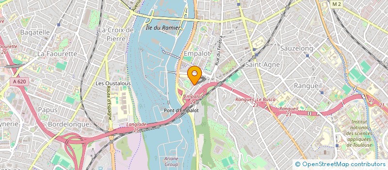 localisation de l'entreprise MONSIEUR PHILIPPE PRUSSAT  TOULOUSE