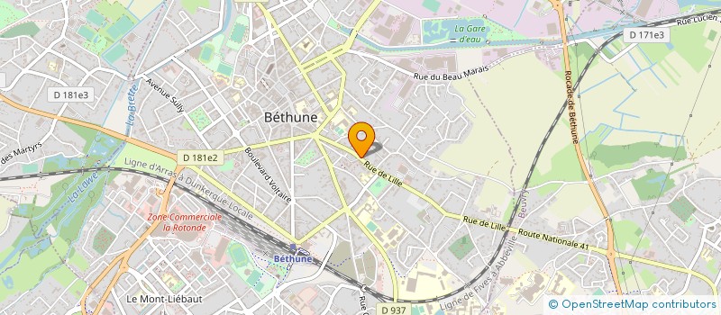 localisation de l'entreprise MONSIEUR PHILIPPE PRUVOST  BETHUNE