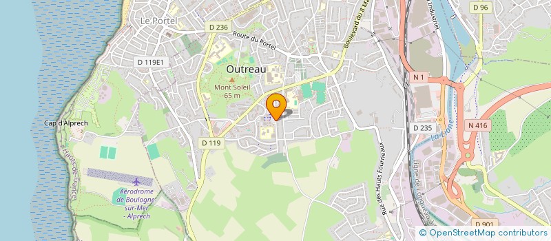 localisation de l'entreprise MONSIEUR PHILIPPE PRUVOT  OUTREAU