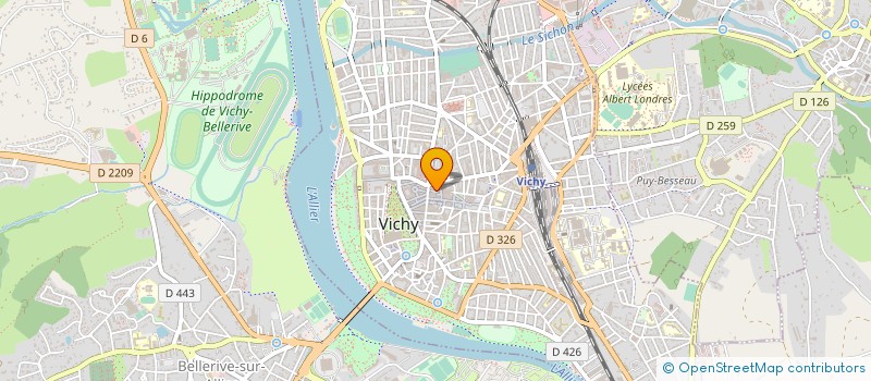 localisation de l'entreprise MONSIEUR PHILIPPE PUDAL à VICHY