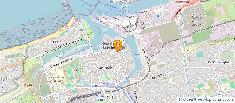 localisation de l'entreprise MONSIEUR PHILIPPE PUGET  CALAIS