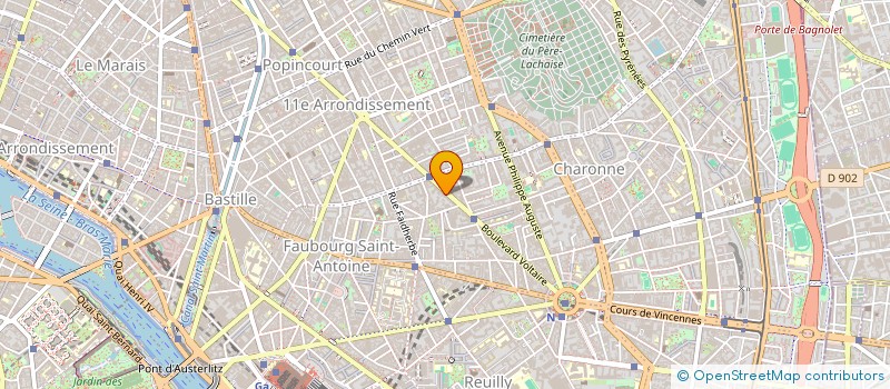 localisation de l'entreprise MONSIEUR PHILIPPE PUJAU  PARIS