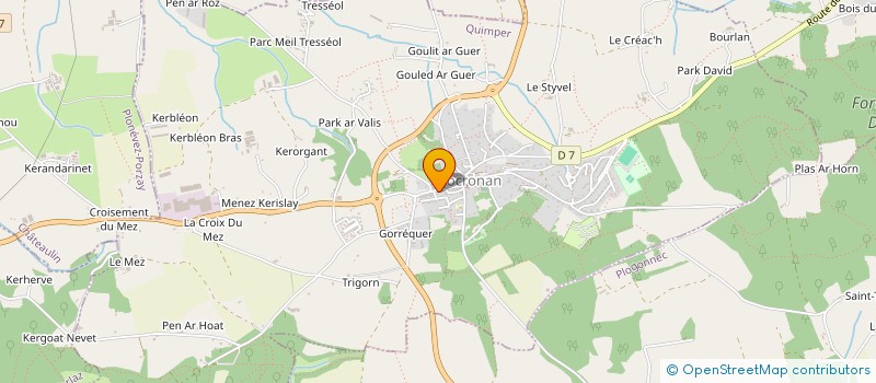 localisation de l'entreprise MONSIEUR PHILIPPE QUEMENER à CONCARNEAU