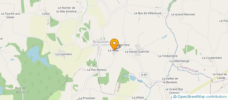 localisation de l'entreprise MONSIEUR PHILIPPE QUEMERAIS à BROUALAN