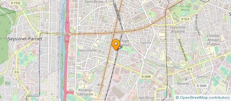 localisation de l'entreprise MONSIEUR PHILIPPE QUESNEL  GRENOBLE