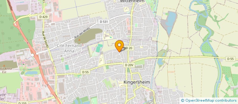 localisation de l'entreprise MONSIEUR PHILIPPE QUESSADA  KINGERSHEIM