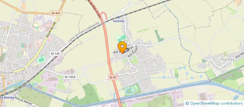 localisation de l'entreprise MONSIEUR PHILIPPE QUEVA  SALOME