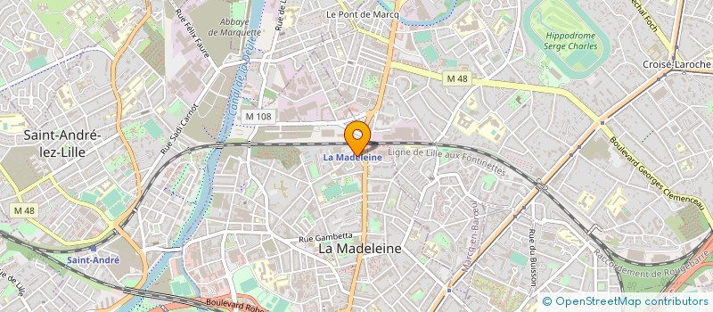 localisation de l'entreprise MONSIEUR PHILIPPE QUILLIET à LA MADELEINE