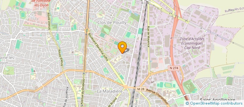 localisation de l'entreprise MONSIEUR PHILIPPE QUINTAINE à DIJON
