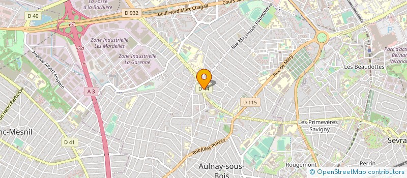 localisation de l'entreprise MONSIEUR PHILIPPE RABUSSEAU à AULNAY-SOUS-BOIS