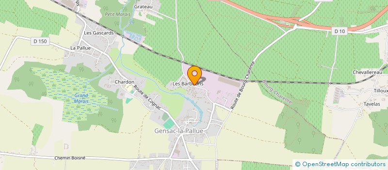 localisation de l'entreprise MONSIEUR PHILIPPE RABY à GENSAC-LA-PALLUE
